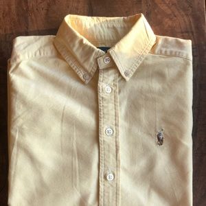 Boys Ralph Lauren S 8 Yellow Button Down